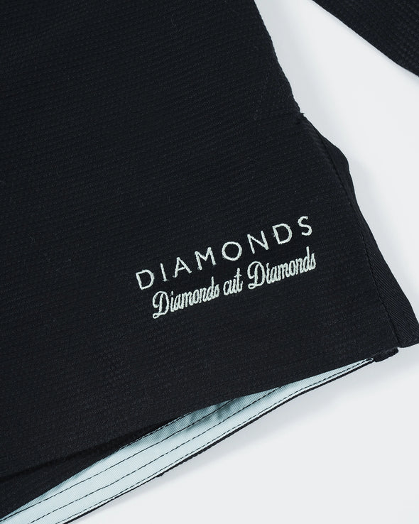 Diamonds Women Jiu Jitsu Gi - Black
