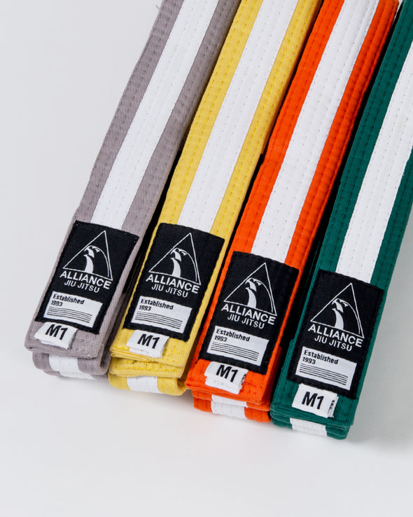 Alliance Youth Competition Belts -White Stripe